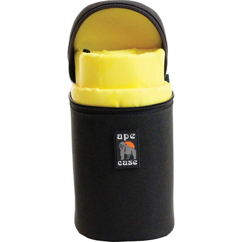Ape Case ACLC10 Zippered Adjustable or Attachable Medium Case for Lenses (Black/Yellow) - Image 4